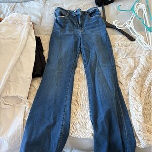 Abercrombie & Fitch Flare Ultra High Rise Blue Jeans